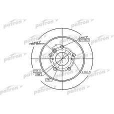 PBD7257 PATRON Гальмівний диск