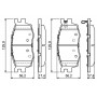 0 986 494 139 BOSCH Комплект гальмівних колодок дисковий гальм