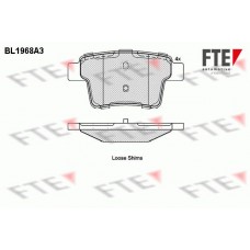 BL1968A3 FTE Комплект гальмівних колодок дисковий гальм