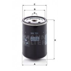 WK 731 MANN-FILTER Паливний фільтр