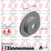 590.2842.20 ZIMMERMANN Гальмівний диск