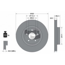 BDS2090HC BENDIX Braking Гальмівний диск