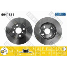 6041631 GIRLING Гальмівний диск