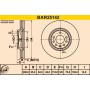 BAR25142 BARUM Гальмівний диск