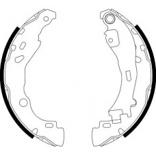 8DB 355 002-751 HELLA PAGID Комплект гальмівних колодок