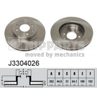 J3304026 NIPPARTS Гальмівний диск