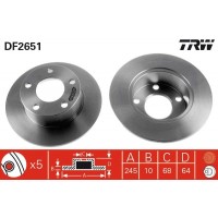 DF2651 TRW Гальмівний диск
