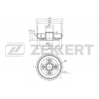 BS-5562 ZEKKERT Гальмівний барабан