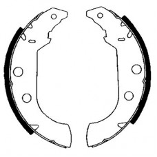 8DB 355 001-101 HELLA PAGID Комплект гальмівних колодок