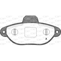 BPA0414.20 OPEN PARTS Комплект гальмівних колодок дисковий гальм