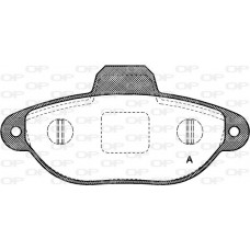 BPA0414.20 OPEN PARTS Комплект гальмівних колодок дисковий гальм