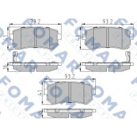 FO 924081 FOMAR Friction Комплект гальмівних колодок дисковий гальм