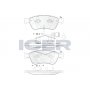 181724 ICER Комплект гальмівних колодок дисковий гальм