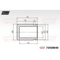 72938040 MAXTECH Поршень корпус скоби гальма