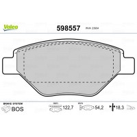 598557 VALEO Комплект гальмівних колодок дисковий гальм