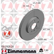 150.2929.20 ZIMMERMANN Гальмівний диск