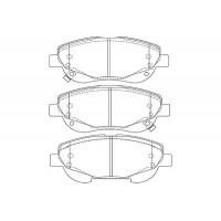 KBP-9143 KAVO PARTS Комплект гальмівних колодок дисковий гальм
