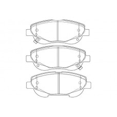 KBP-9143 KAVO PARTS Комплект гальмівних колодок дисковий гальм