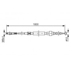 1 987 477 165 BOSCH Тросик, cтояночный тормоз