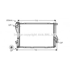 BWA2300 AVA QUALITY COOLING Радіатор охолодження двигуна