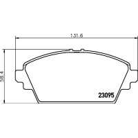 MDB2117 MINTEX Комплект гальмівних колодок дисковий гальм