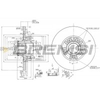CD7623S BREMSI Гальмівний диск