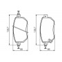 0 986 494 366 BOSCH Комплект гальмівних колодок дисковий гальм
