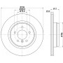 8DD 355 128-441 HELLA PAGID Гальмівний диск