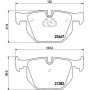 8DB 355 009-331 HELLA PAGID Комплект гальмівних колодок дисковий гальм