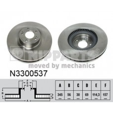 N3300537 NIPPARTS Гальмівний диск