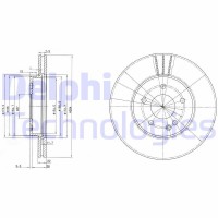 BG2768 DELPHI Гальмівний диск