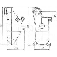 CRT 119 000S MAHLE Компенсаційний бак охолоджувальна рідина