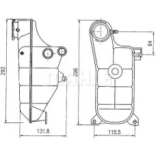 CRT 119 000S MAHLE Компенсаційний бак охолоджувальна рідина