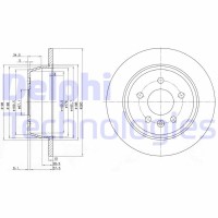 BG3241 DELPHI Гальмівний диск