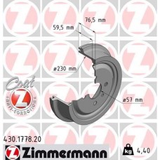 430.1778.20 ZIMMERMANN Гальмівний барабан