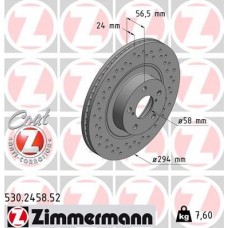 530.2458.52 ZIMMERMANN Гальмівний диск