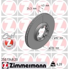 250.1348.20 ZIMMERMANN Гальмівний диск