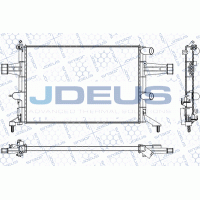 RA0200740 JDEUS Радіатор охолодження двигуна