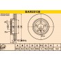 BAR25138 BARUM Гальмівний диск