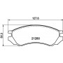 MDB1443 MINTEX Комплект гальмівних колодок дисковий гальм