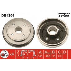 DB4304 TRW Гальмівний барабан