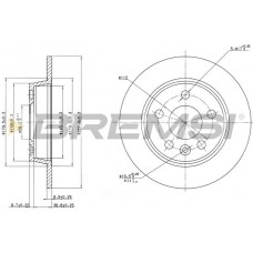 CD6847S BREMSI Гальмівний диск