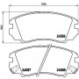 P 30 043 BREMBO Комплект гальмівних колодок дисковий гальм