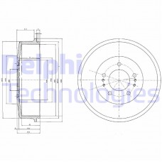 BF520 DELPHI Гальмівний барабан
