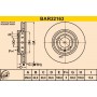 BAR22163 BARUM Гальмівний диск