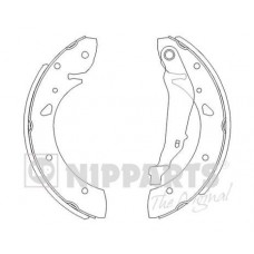 J3502069 NIPPARTS Комплект гальмівних колодок