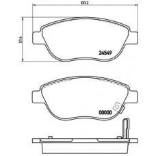 P 59 052 BREMBO Комплект гальмівних колодок дисковий гальм