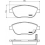 P 59 052 BREMBO Комплект гальмівних колодок дисковий гальм
