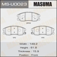 MS-U0023 MASUMA Комплект гальмівних колодок