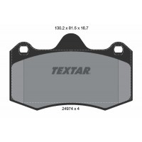 2497401 TEXTAR Комплект гальмівних колодок дисковий гальм